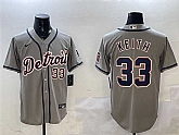 Men's Detroit Tigers #33 Colt Keith Gray Cool Base Stitched Jersey,baseball caps,new era cap wholesale,wholesale hats